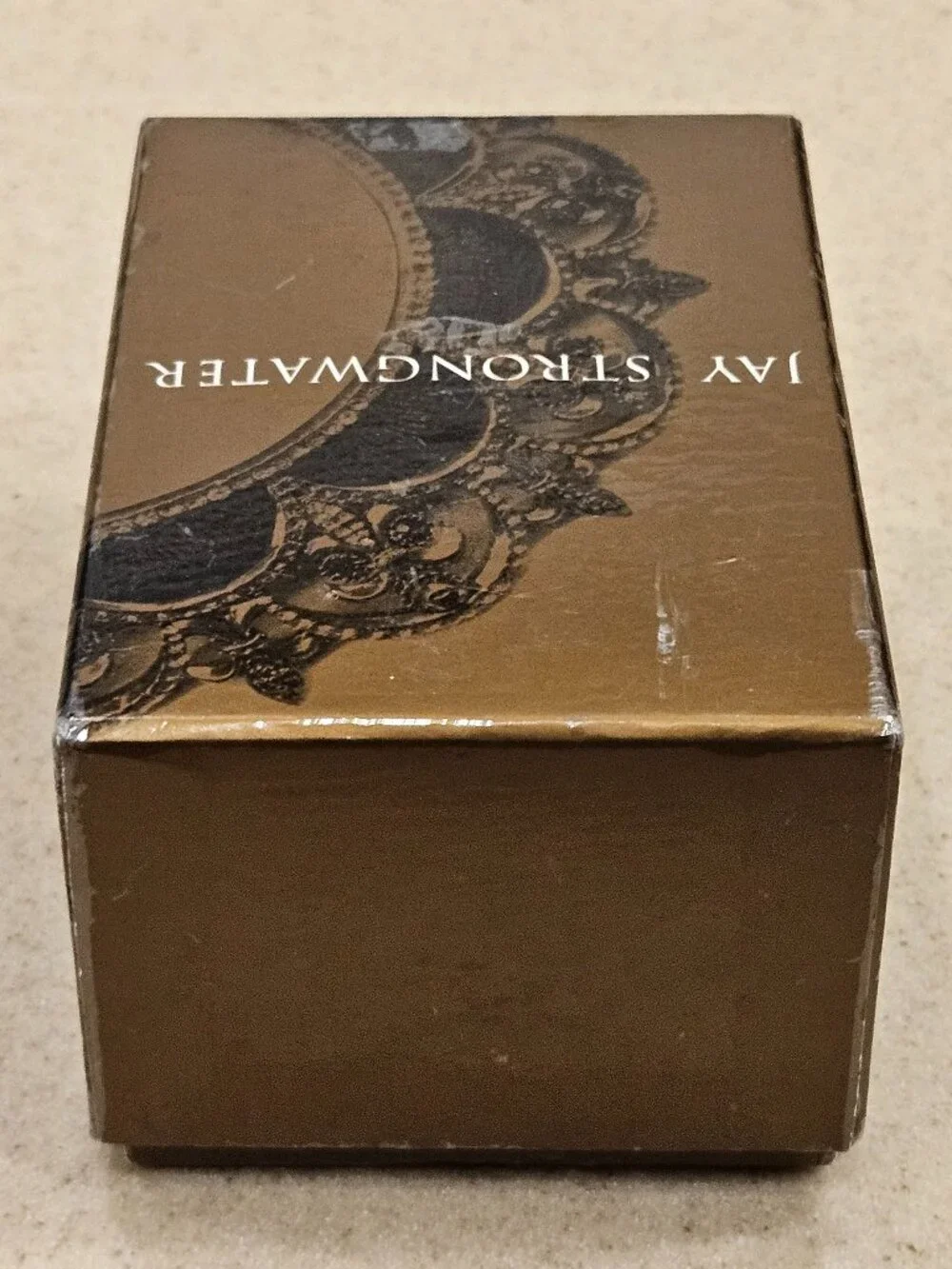 RARE AUTHENTIC JAY STRONGWATER STORAGE ORGANIZER GIFT BOX NAPKIN RING HOLDER